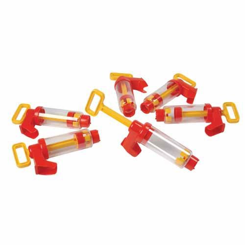 Constructive Playthings Water Pumps. For Ages 3 Years and Up, Set of 6