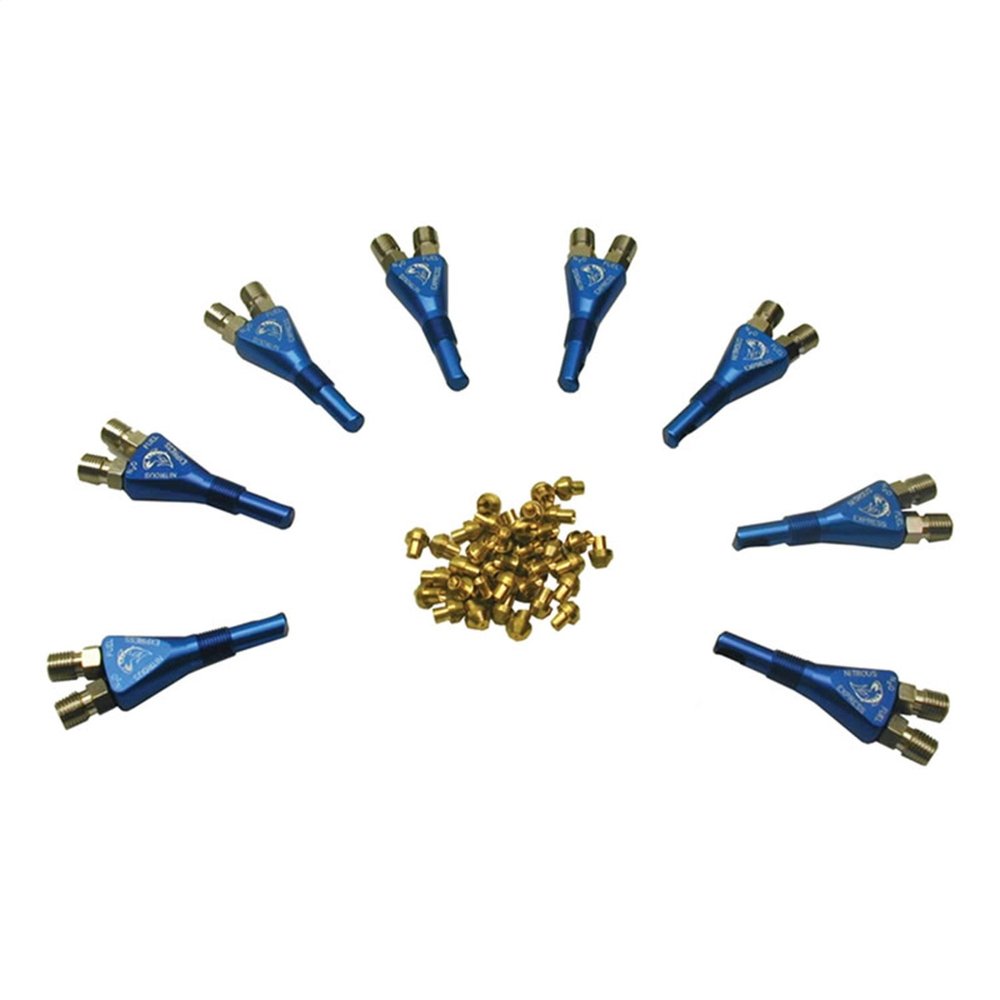 Nitrous Express NX900 Shark Nozzles for 8-Cylinder Engine - 8 Nozzles and jet pack