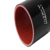 HPS HTSC-212-BLK Silicone High Temperature 4-Ply Reinforced Straight Coupler Hose, 100 PSI Maximum Pressure, 3" Length, 2-1/8" ID, Black view 2
