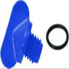 Drain Plug, blue plastic, 2 pack view 1