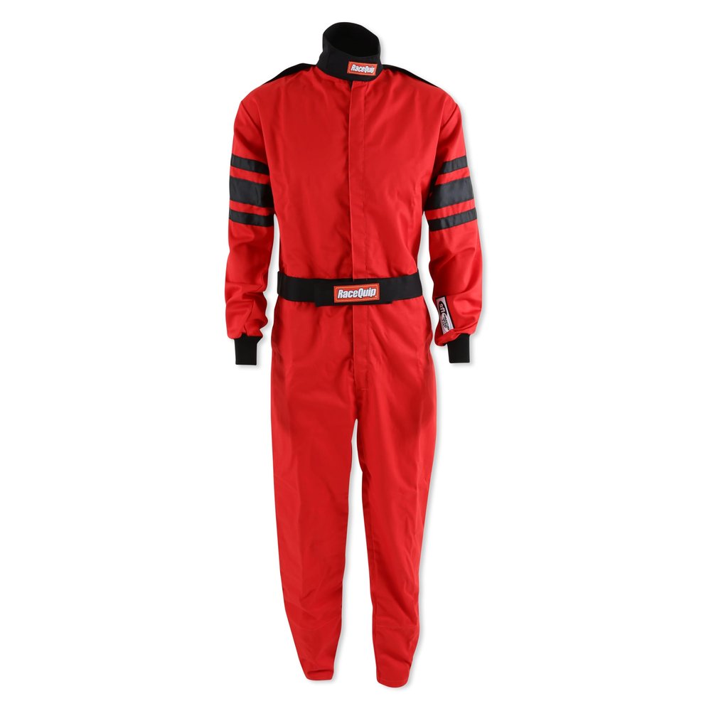 RaceQuip Racing Driver Fire Suit One Piece Multi Layer SFI 3.2A/ 5 Red Medium 120013
