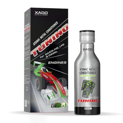 XADO Tuning Motor Oil Additive - High Mileage Engine Restore Oil Treatment - Atomic Metal Conditioner for Gas, Diesel and LPG Engines - Friction Protectant, Cylinder Compression Restorer, Bottle 7.5oz