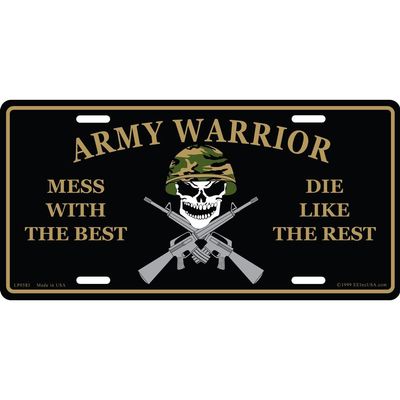 U.S. Army Mess With The Best License Plate