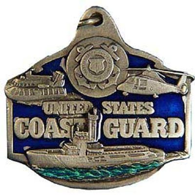 FindingKing United States Coast Guard Enamel Keychain