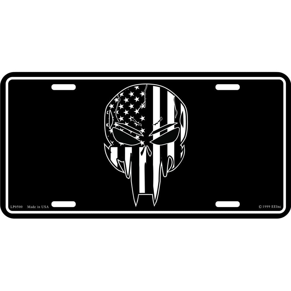 American Flag U.S. Army Sniper Skull License Plate