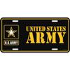 U.S. Army Logo License Plate Black view 1