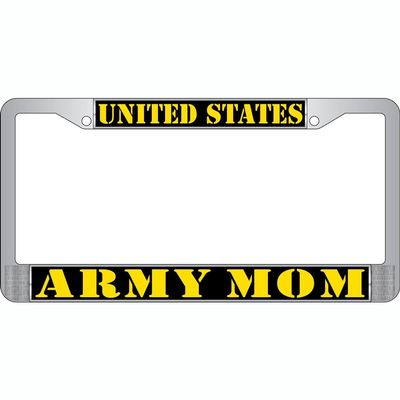 U.S. Army Proud Wife Metal License Plate Frame