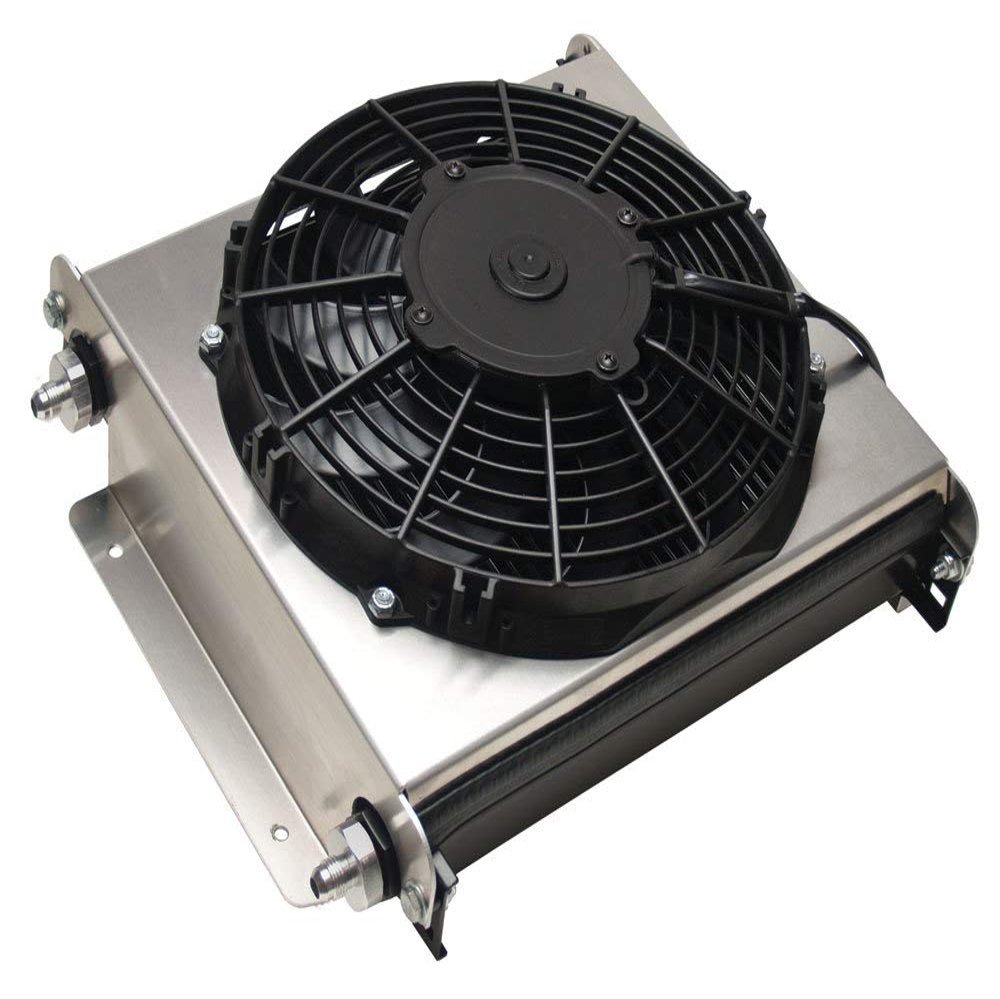 Derale 13870 Hyper-Cool Extreme Remote Mount Fluid Cooler,Black