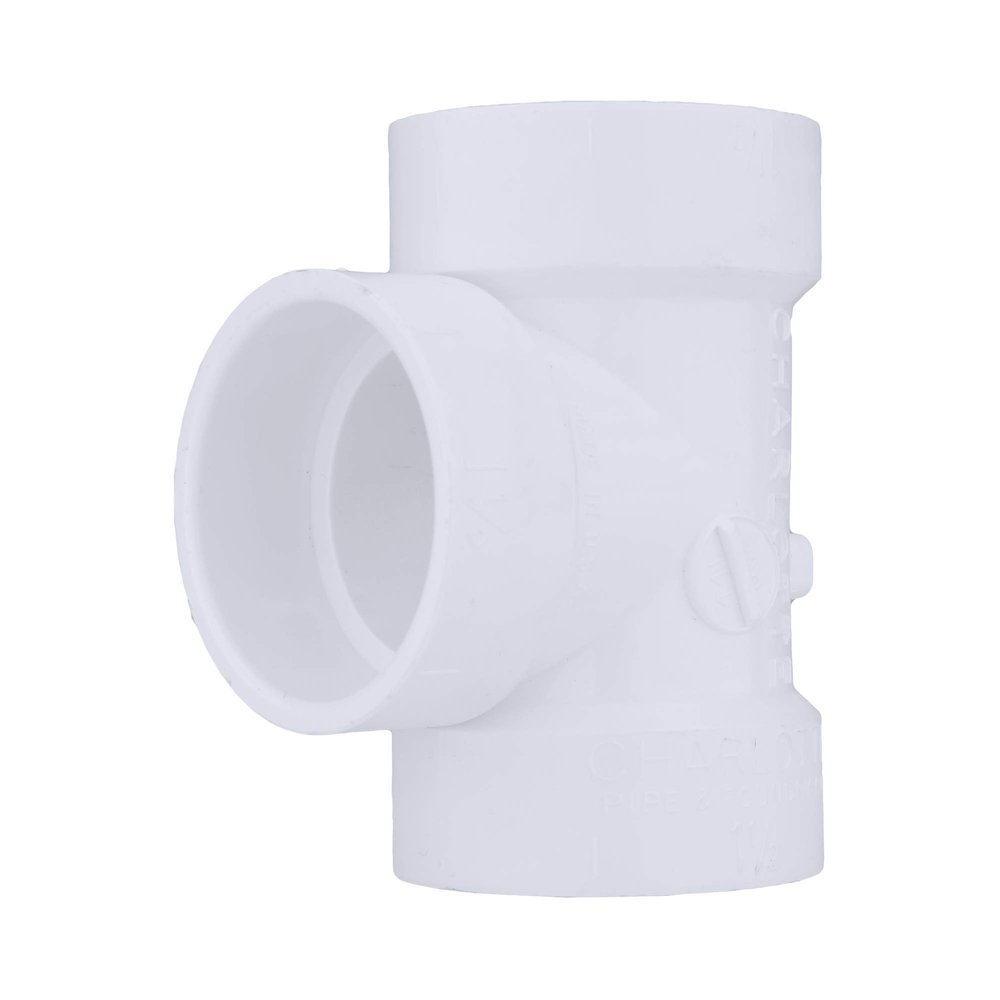 CHARLOTTE PIPE 1 1/2 DWV Vent TEE All HUB DWV (Drain, Waste and Vent) (1 Unit Piece)