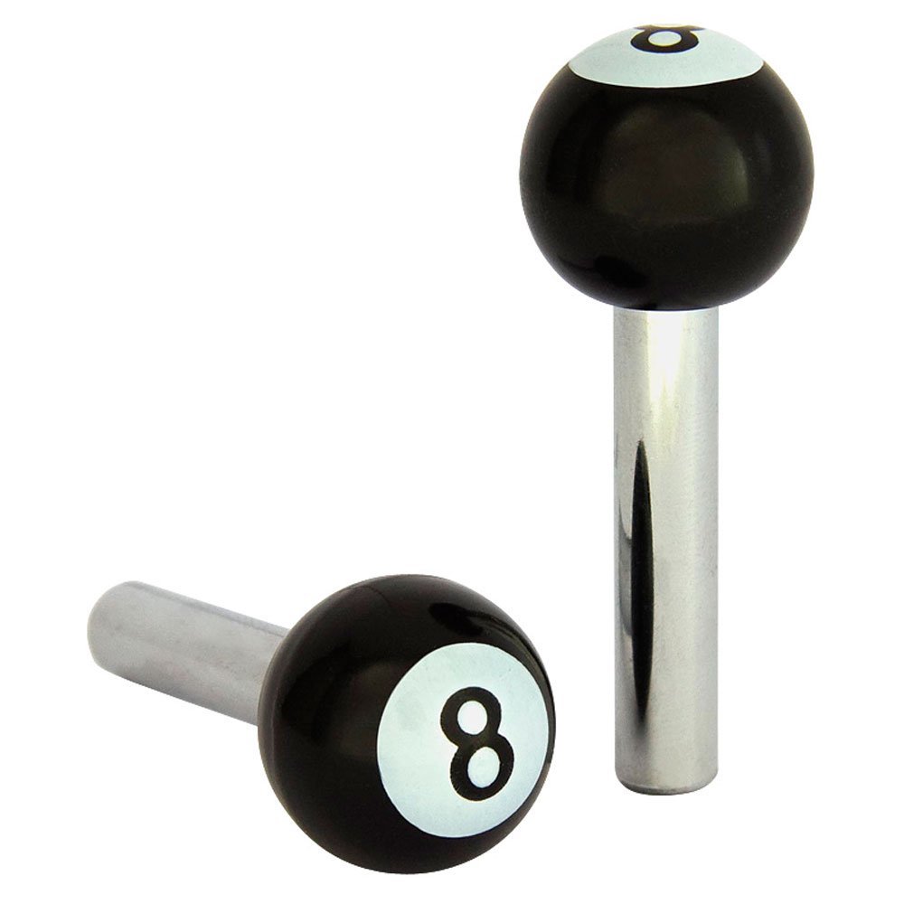 AUTOSTYLE DoorPins 8-Ball Black 2pcs