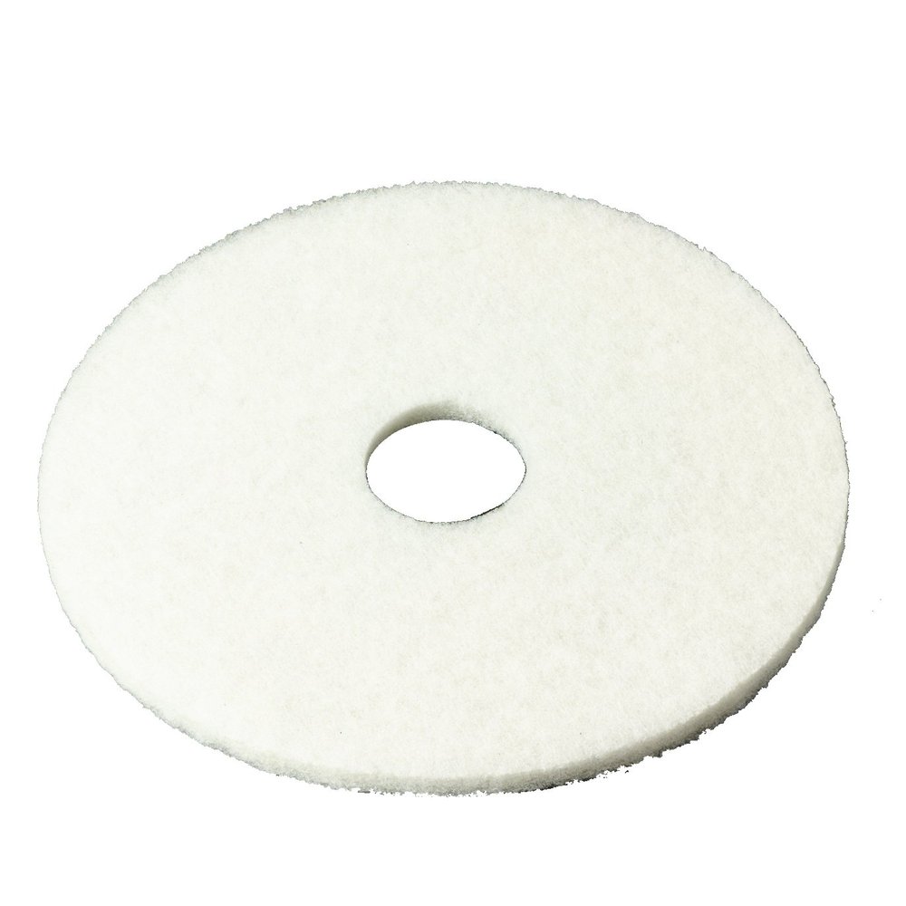 3M White Super Polish Pad 4100, 18 in