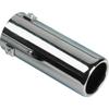 AUTO-STYLE Exhaust finisher Steel/Chrome - round 70mm - length 170mm - 35-57mm connection view 1