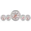 Auto Meter 1311 Arctic White Fuel/Oil/Speedo/Volt/Water 5 Gauge Set view 1