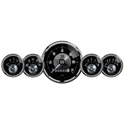 Auto Meter 2003 Prestige Black Diamond Wheel Odometer Gauge - 5 Piece