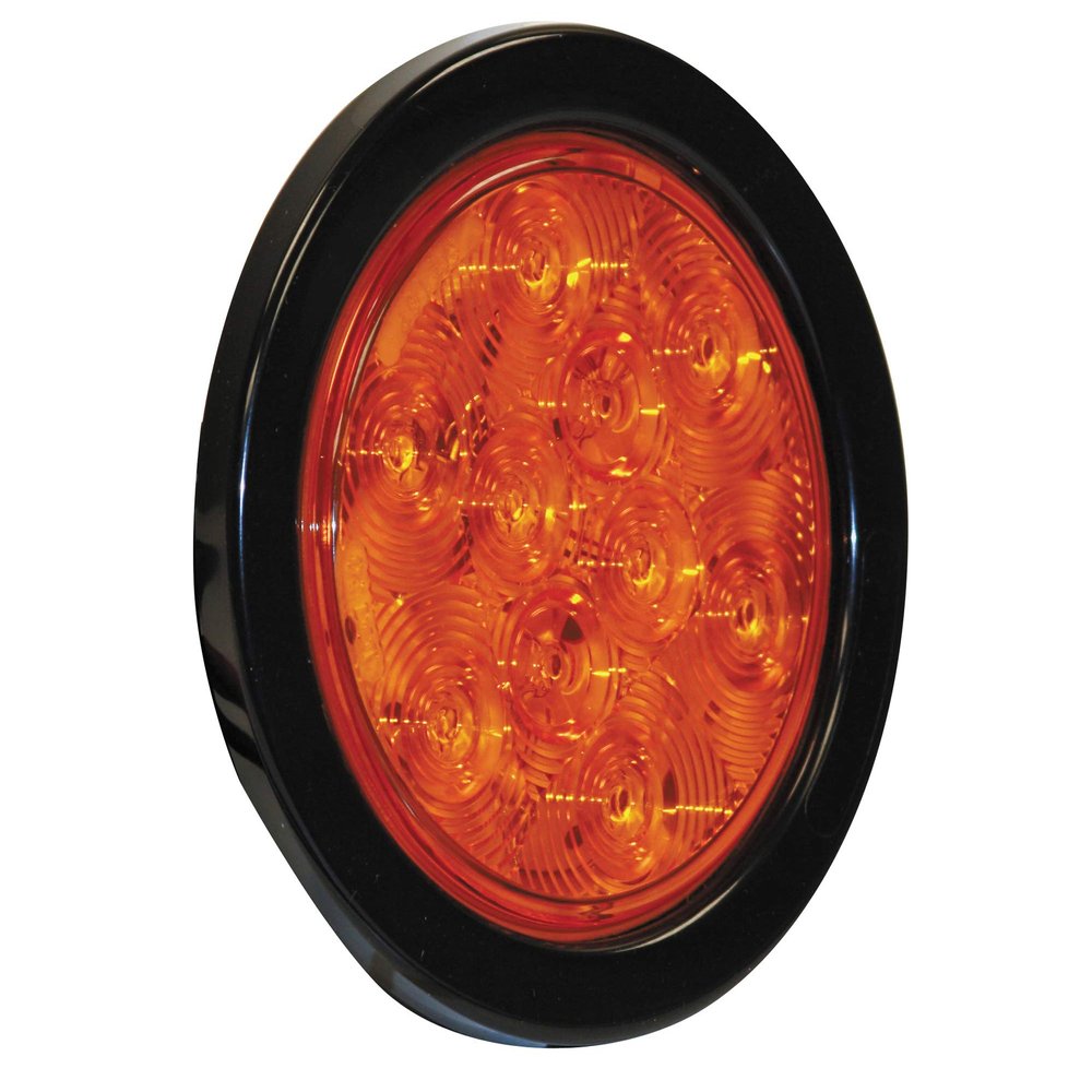 Buyers Products 5624210, 4 Inch Round Turn Signal Light Kit with 10 LEDS, Truck and Trailer Signal Light, Amber