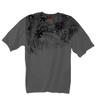 Hot Leathers Distressed Skeleton Eagle Biker T-Shirt (Charcoal, XXX-Large) view 1