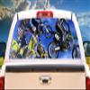 SignMission Motocross Rear Window Graphic Dirt Bike Super Cross View Thru Vinyl view 1