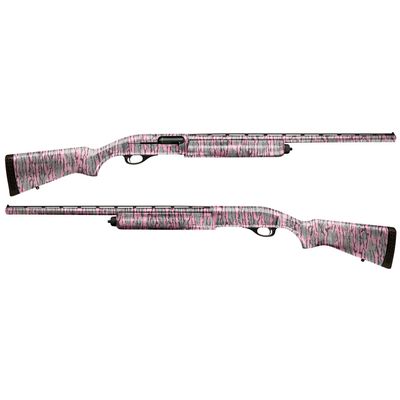 Mossy Oak Graphics - 14004-BLP Bottomland Pink Camouflage Gun Skin Kit - Easy to Install Precut Vinyl Wraps and Matte Finish - Shotgun Kit