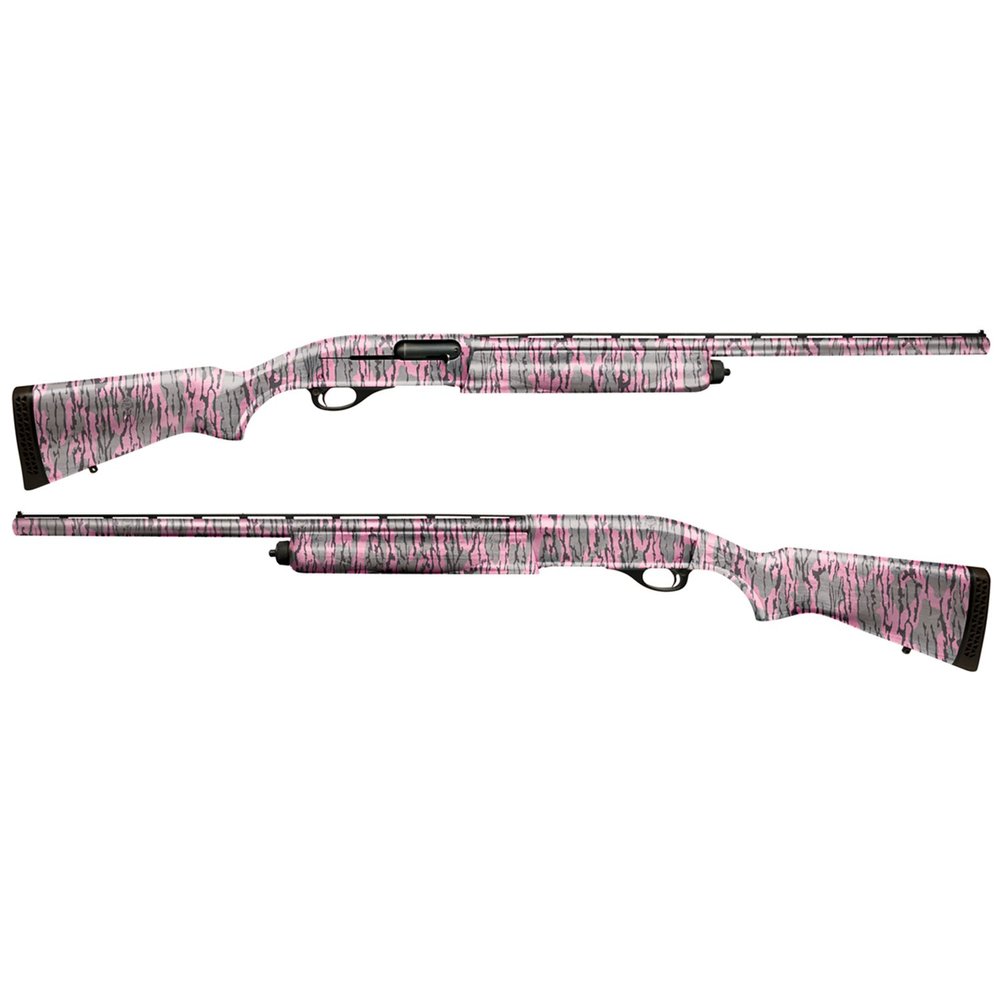 Mossy Oak Graphics - 14004-BLP Bottomland Pink Camouflage Gun Skin Kit - Easy to Install Precut Vinyl Wraps and Matte Finish - Shotgun Kit