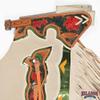 HILASON Bronc Bull Riding Genuine Leather Rodeo Western Chaps White Green Base | for Men and Women Unisex view 3