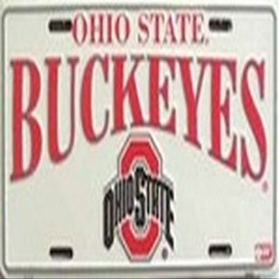 Ohio State Buckeyes Aluminum Auto License Plate Car Truck Tag Metal Sign New