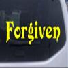 8in X 1.9in Yellow -- Forgiven Christian Car Window Wall Laptop Decal Sticker view 1
