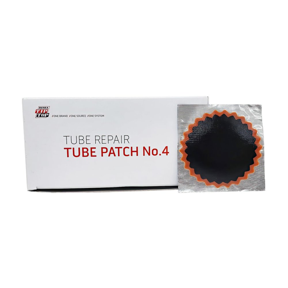 REMA TIP TOP No. 4 Tube Patch, 30 Units of 3 inch Round Vulcanizing Patches for Automotive, Truck and Farm Tire Inner Tube Repair, Red Feather Edge