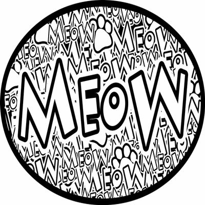 Imagine This 4-Inch by 6-Inch Car Magnet Oval, Crazy Meow