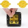 Lamin-x Custom Fit Yellow Fog Light Covers for Audi A4 B5 (95-01) view 1