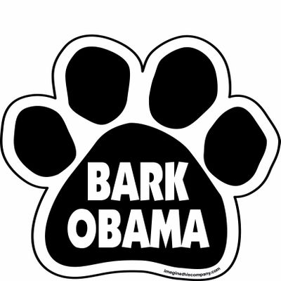 Imagine This Bark Obama Paw Car Magnet, 5-1/2-Inch by 5-1/2-Inch