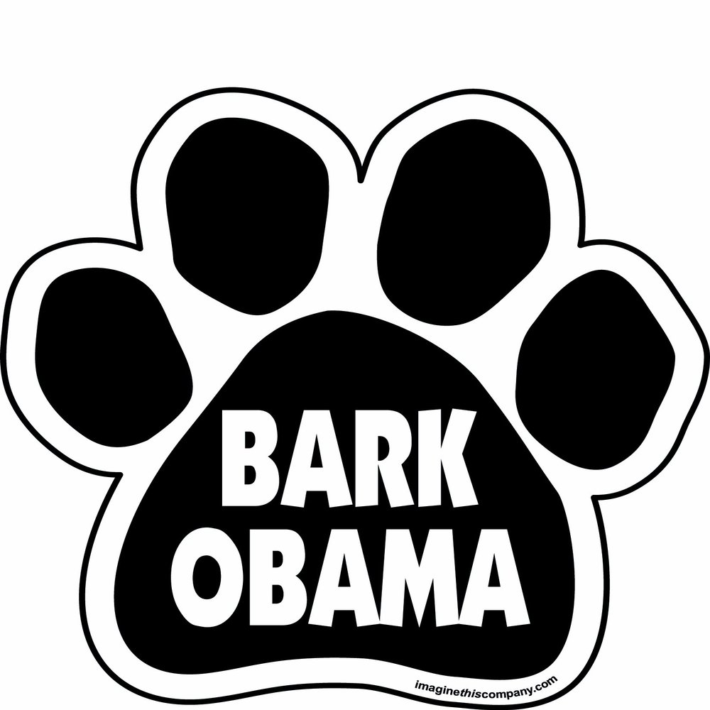 Imagine This Bark Obama Paw Car Magnet, 5-1/2-Inch by 5-1/2-Inch