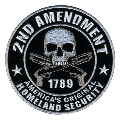 Hot Leathers PPA5950 Homeland Security 2nd Amendment Support Patch (4" Width x 4" Height)