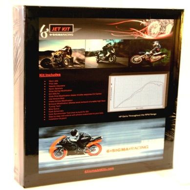 YFM 686 cc Bore Grizzly 6 Sigma Custom Carburetor Carb Stage 1-2-3-7 Jet Kit fits Yamaha
