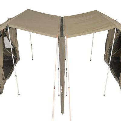 Oztent RV-3/RV-3 Plus/RV-4 Awning Connector, Zip-On Tent Connector with Integrated Gutter System for Connecting Compatible Oztent Tents