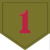 3.8" US Army 1st Infantry Division Decal Sticker view 1