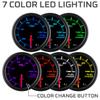 GlowShift Tinted 7 Color 100 PSI Fuel Pressure Gauge Kit, 2-1/16" 52mm view 4