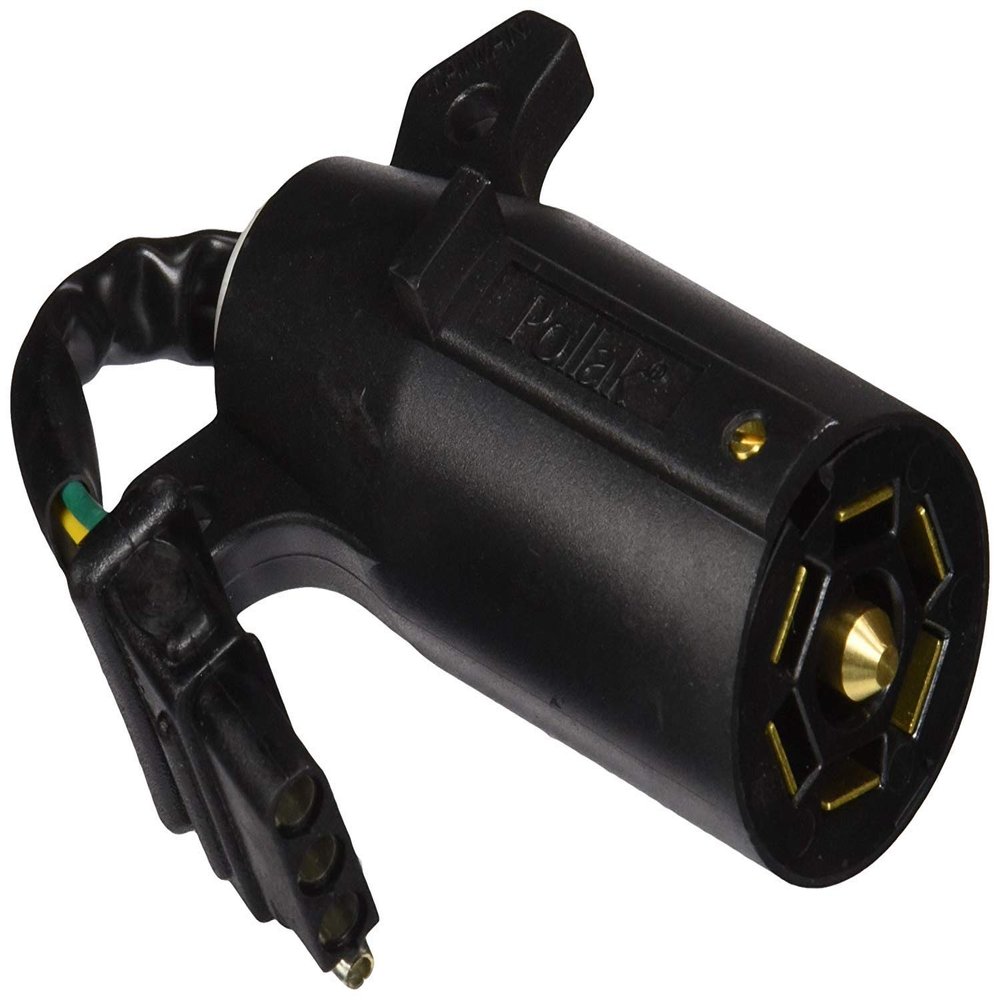 Pollak 12-743Ev 7Way Rv To 4Way Flat Flex Adpt