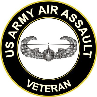3.8" US Army Air Assault Veteran Decal Sticker