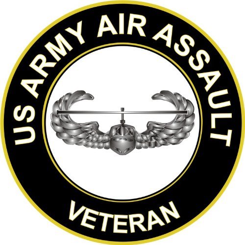 3.8" US Army Air Assault Veteran Decal Sticker