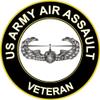 3.8" US Army Air Assault Veteran Decal Sticker view 1