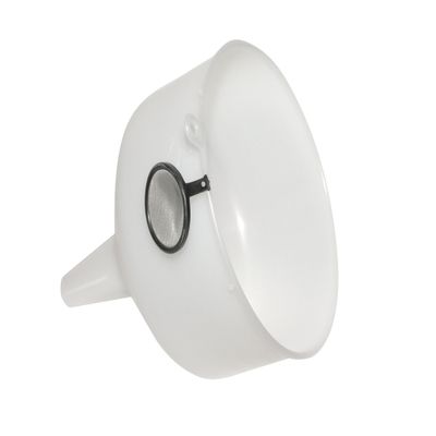 WirthCo Funnel King 90090 Extra Heavy Duty Polyethylene Funnel, 144 oz (4.5 L) Natural, 8-1/8 in Top ID, 10 in Height, with 100 Grit Mesh Filter