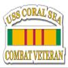 USS Coral Sea Vietnam Combat Veteran Decal Sticker 3.8" view 1