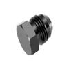 -04 AN flare plug, black - 2pcs/pkg view 1