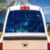 SignMission Blue Water Rear Window Graphic Back Truck Decal SUV View Thru Vinyl view 1