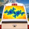 SignMission Fractal Trip Rear Window Graphic Back Truck Decal SUV View Thru Vinyl view 1