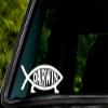 Apex Imports Darwin Fish Decal Sticker, White, 5" for Laptop, Vinyl, Religious Style view 1