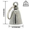Guardian Bell Live to Ride Good Luck Bell w/Keyring & Black Velvet Gift Bag | Motorcycle Bell | Lead-Free Pewter | Good Luck Gift to Friends & Family | Bike Bell | Made in USA view 3