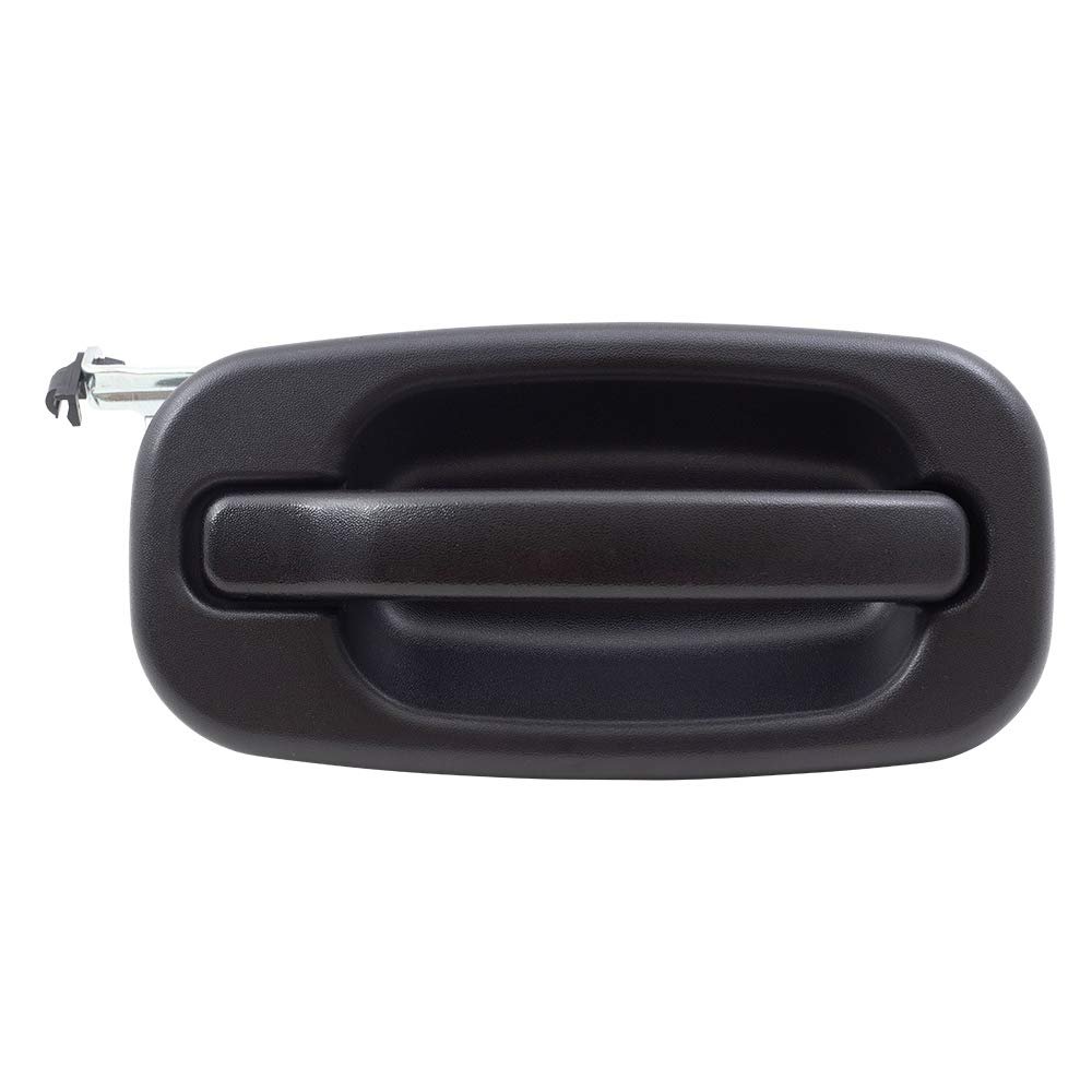 AutoandArt Brock Replacement Passengers Rear Outside Outer Textured Door Handle Compatible with 01-06 Silverado Sierra Crew Cab Pickup Truck
