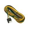 Wesbar 4-Flat Trailer End Connector with 20-Feet Wishbone Harness and 3-Feet Ground Clearance view 1