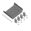MORryde RPB77006 Goose neck Adapter Kit , Black view 2